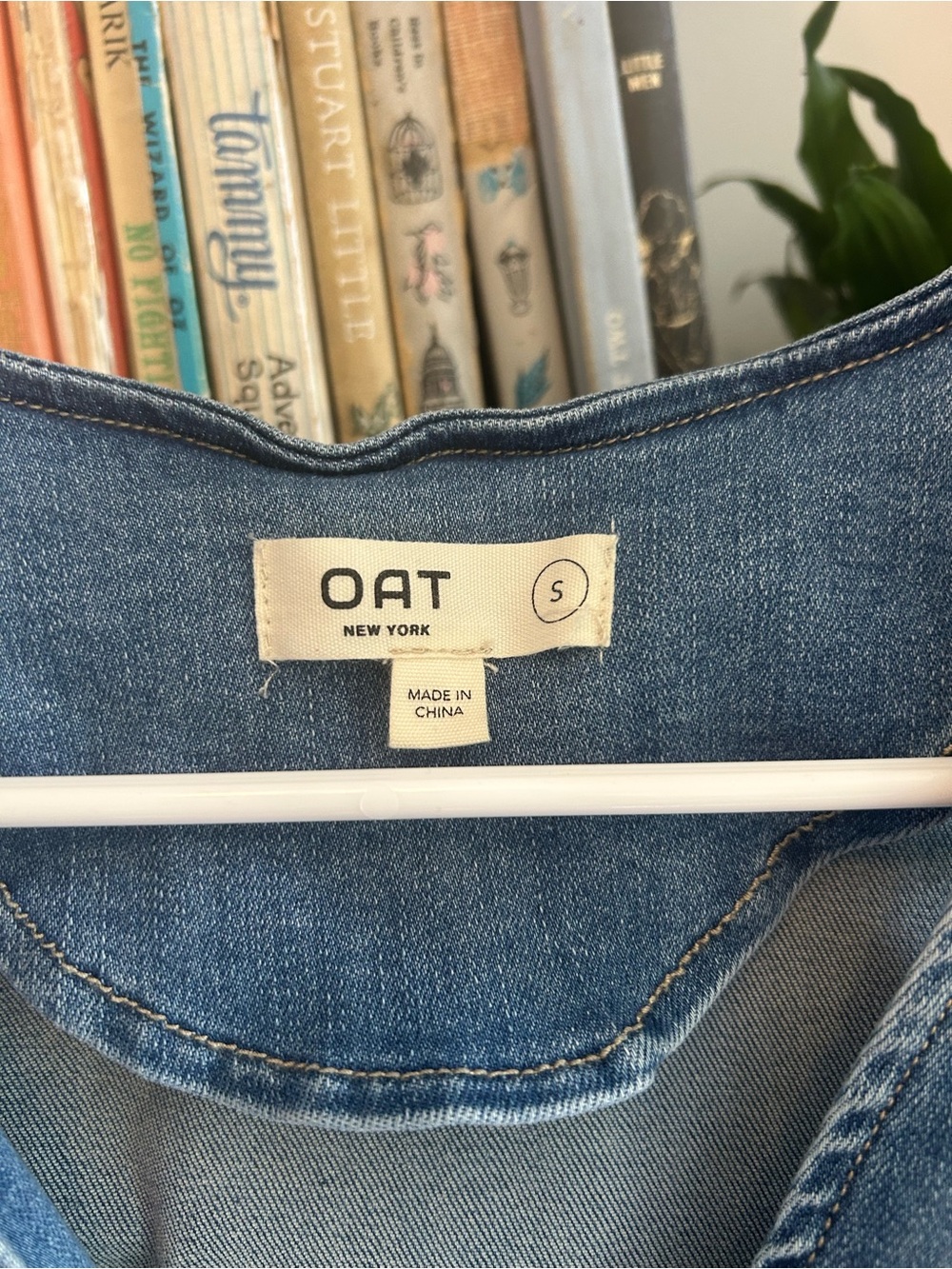 Oat New York Light Blue Denim Vest - Picture 2 of 5